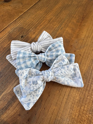 Cottage blue Bow set
